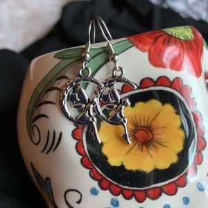 Handmade fairy moon drop earrings!